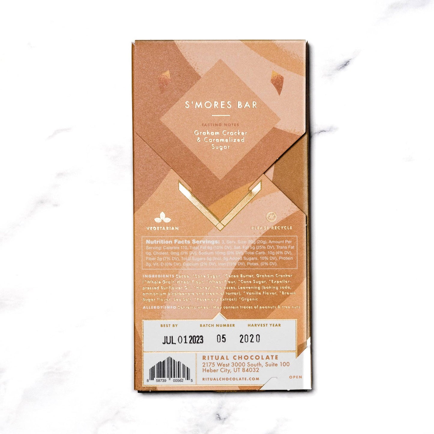 Ritual Chocolate - S’mores Bar, 70% Cacao