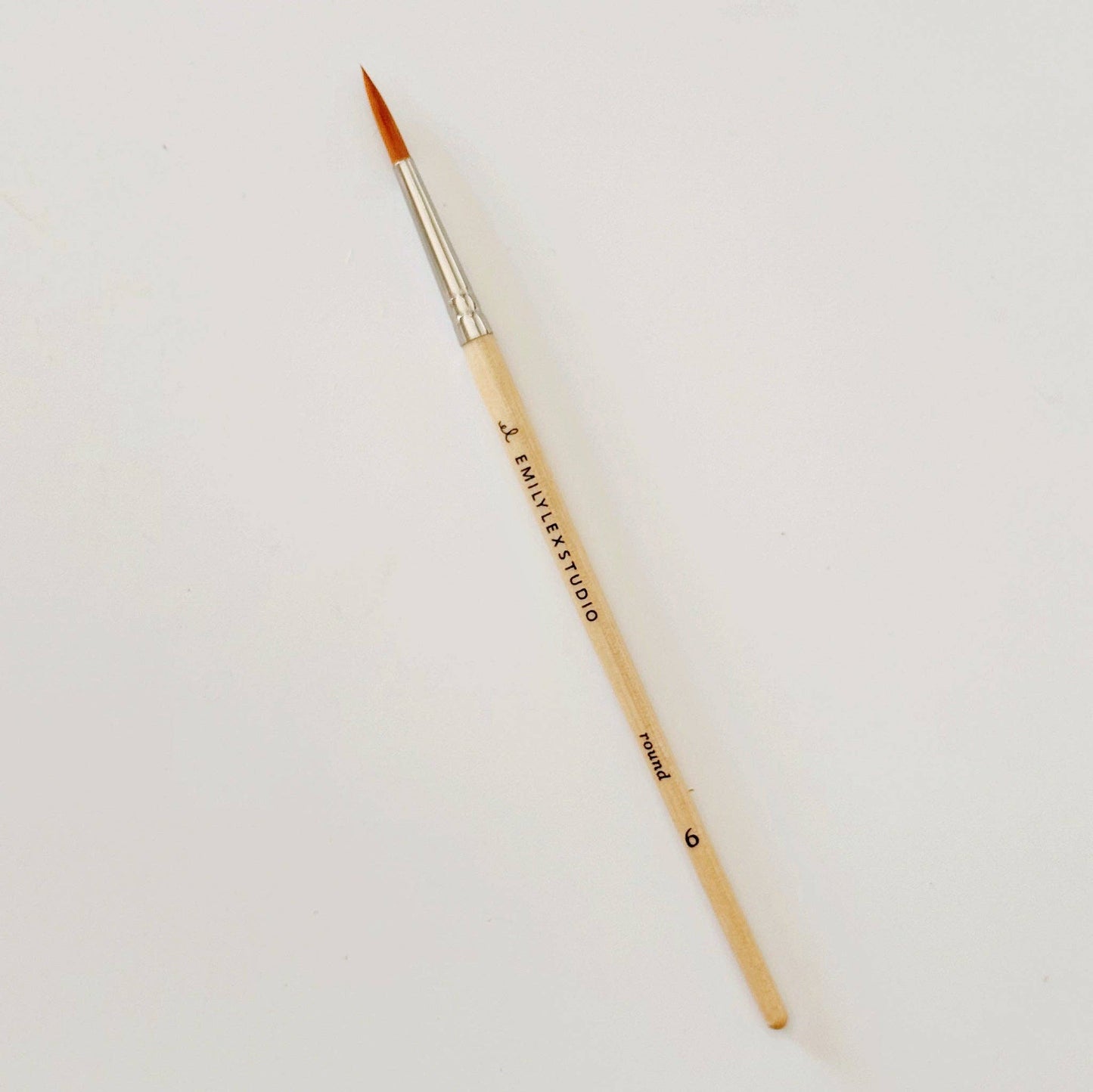 emily lex studio - Watercolor paintbrush set of five wood brushes