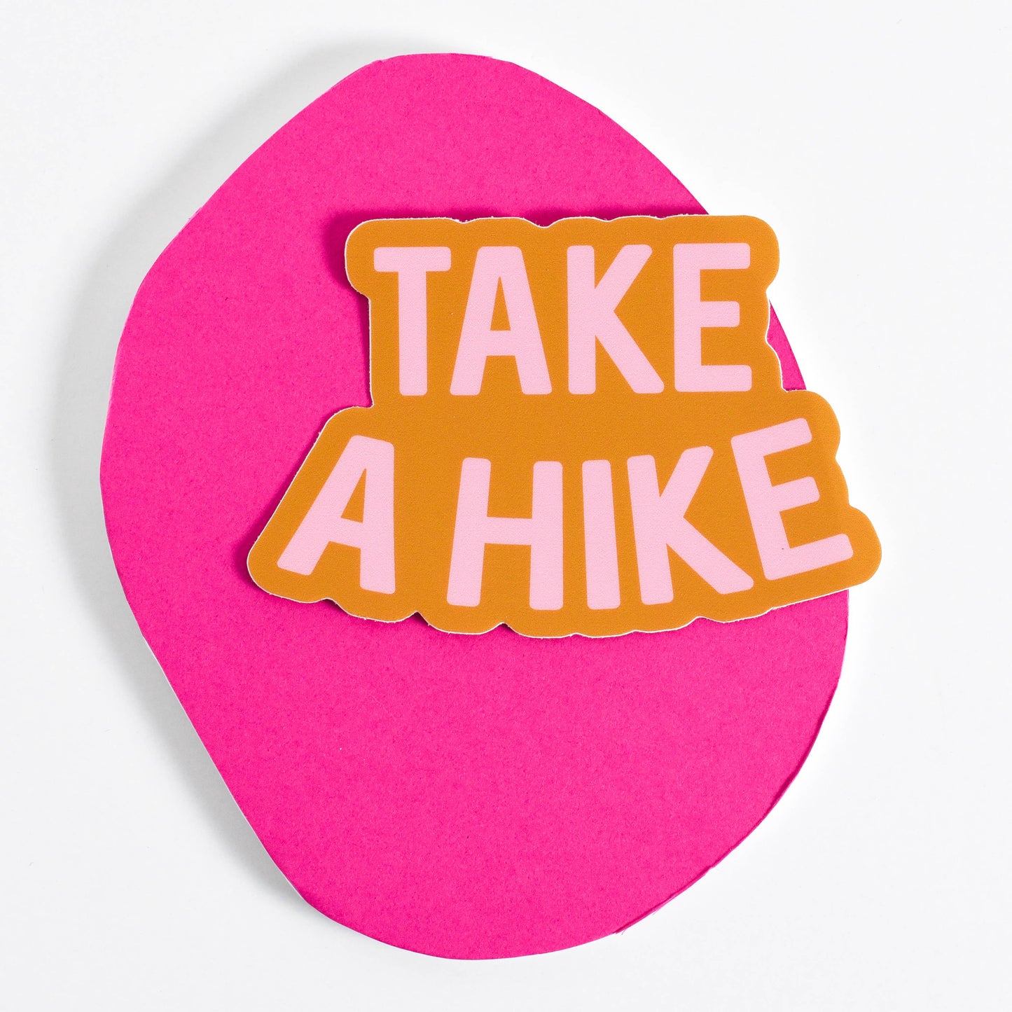 Endless August Supply Co. - Take A Hike Sticker - orange and pink