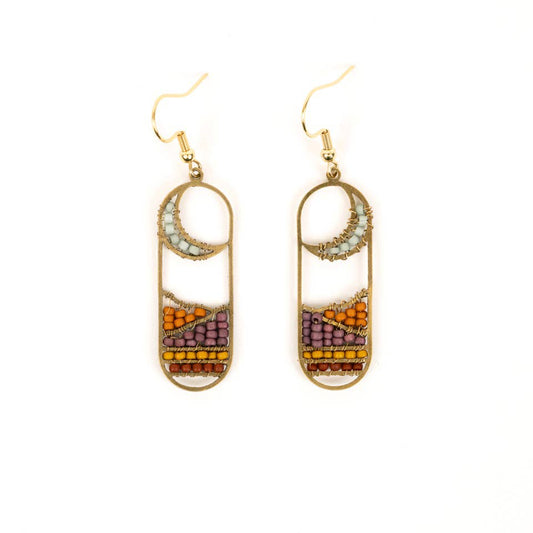 Altiplano - Moonview Earrings: Sunset