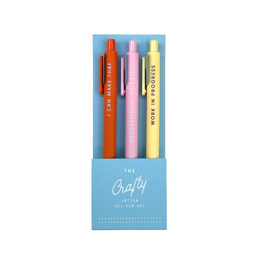 Ruff House Print Shop - Crafty Jotter Gel Pen: Set of 3