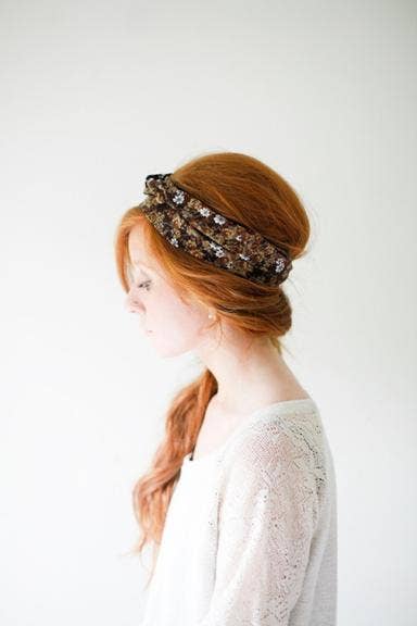Heritage & Bloom - Mustard Yellow Floral Headwrap
