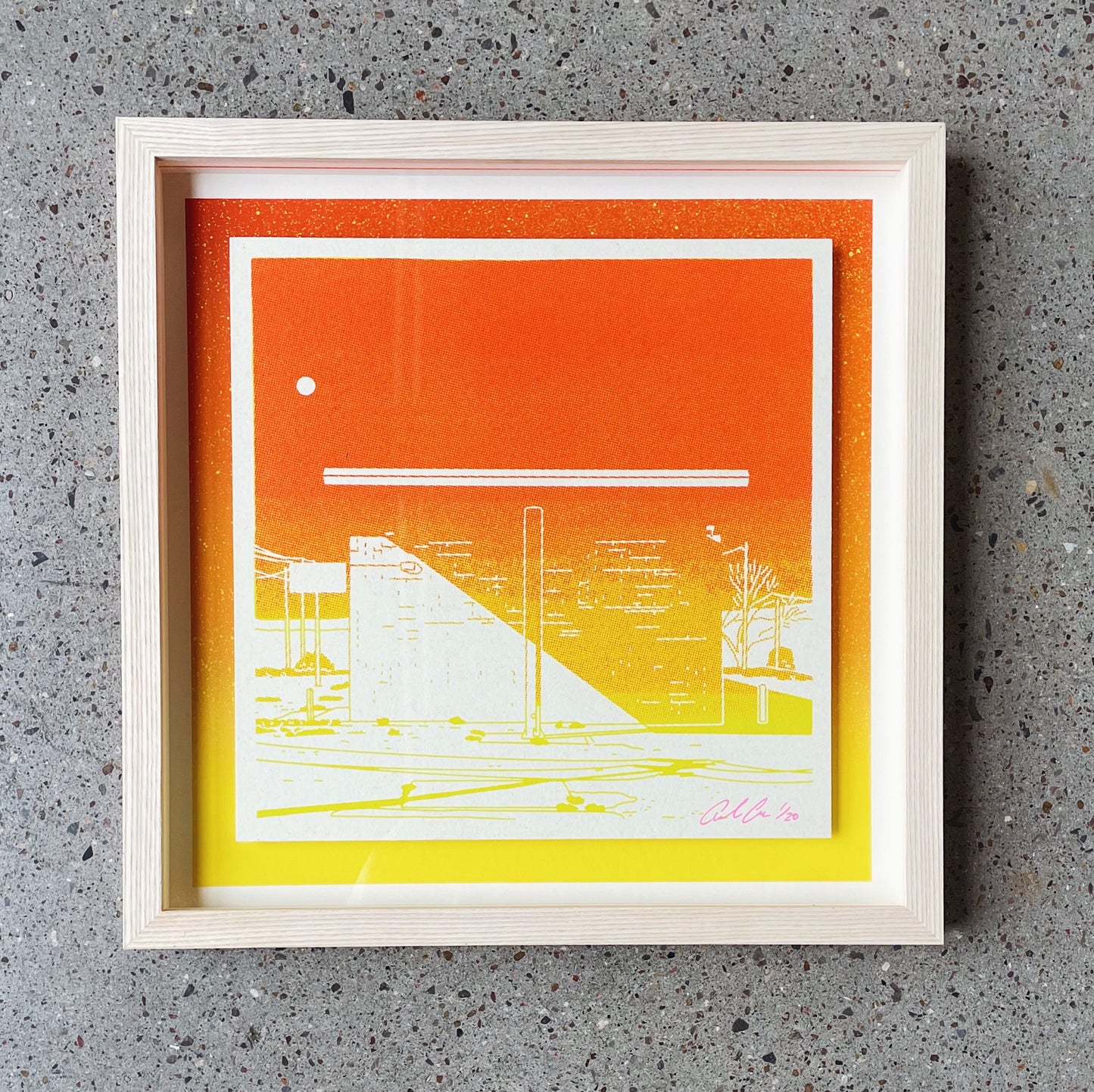 Orange Car Wash - 1st edition framed