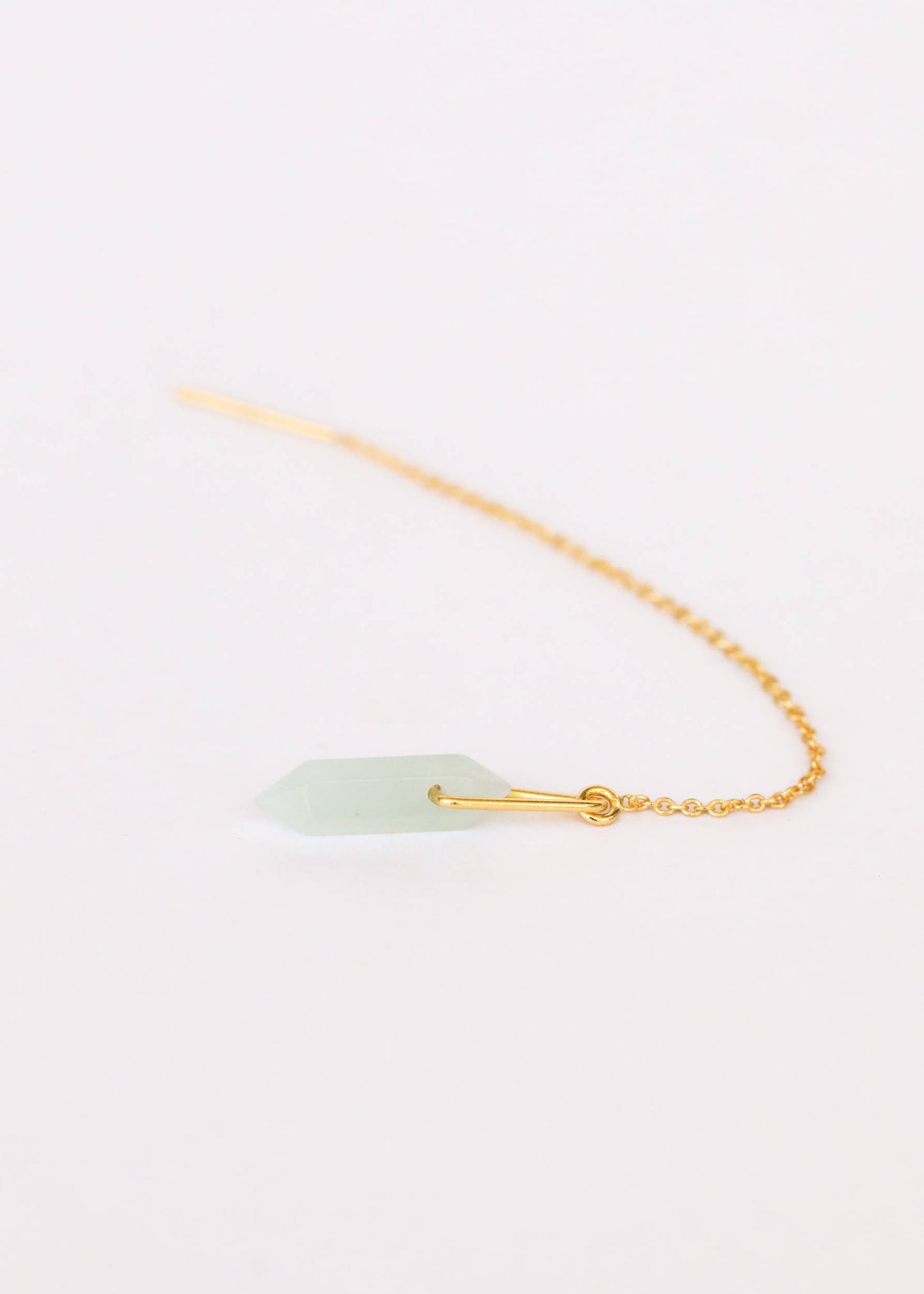 JaxKelly - Threader - Amazonite - Gold Earrings
