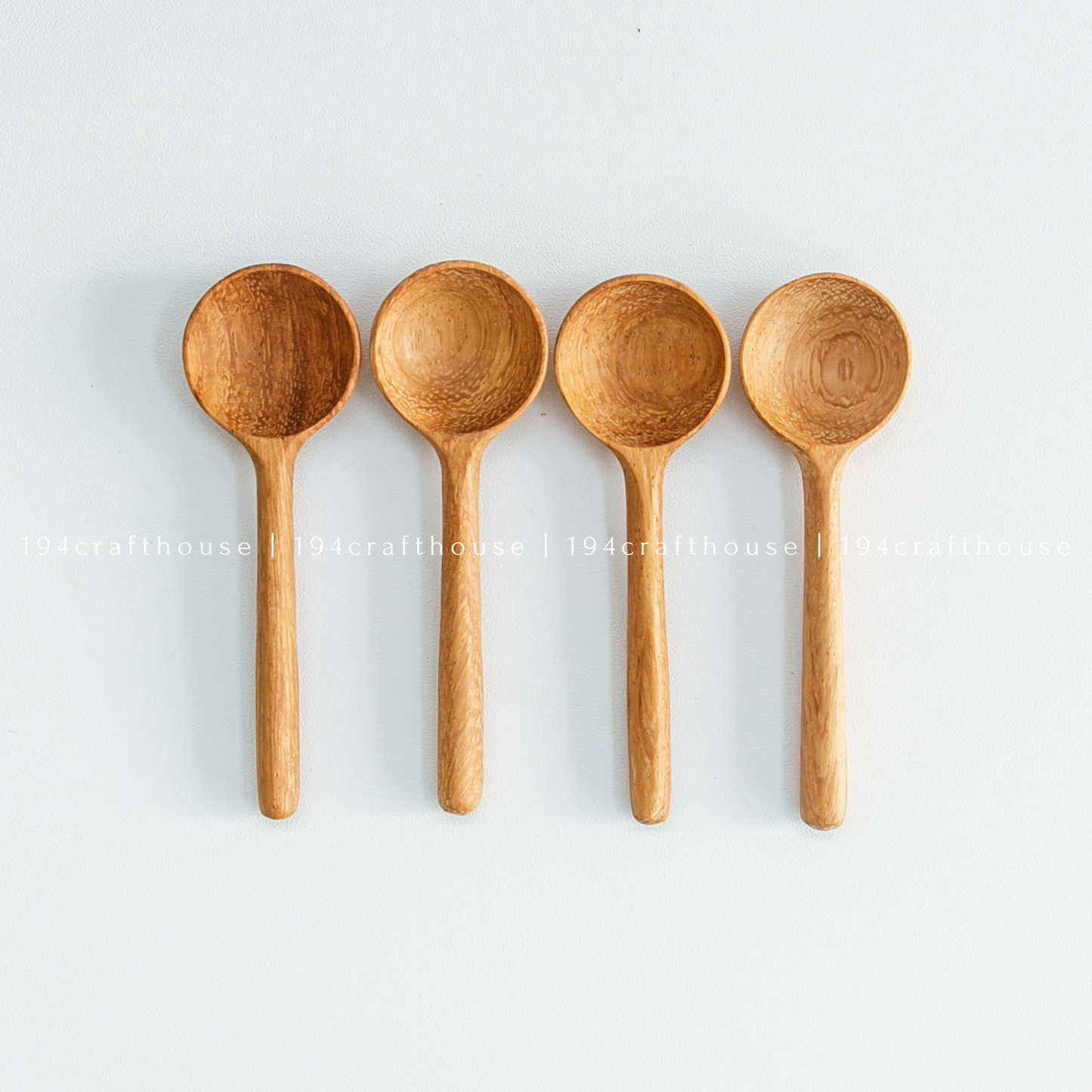 194 Craft House - Tiny Wooden Salt, Sugar Spoons - Measuring Spoons