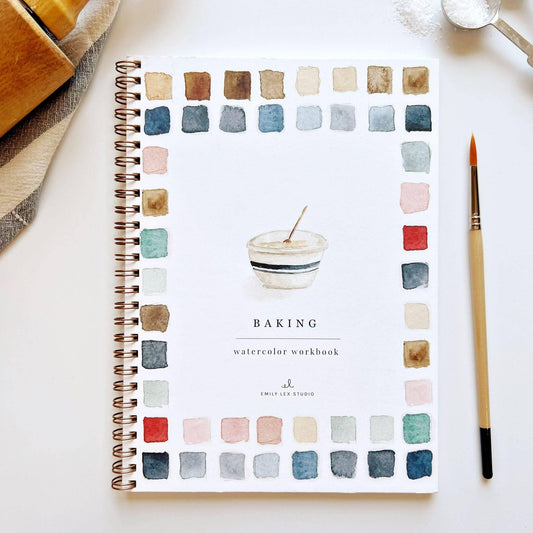 Baking watercolor workbook-