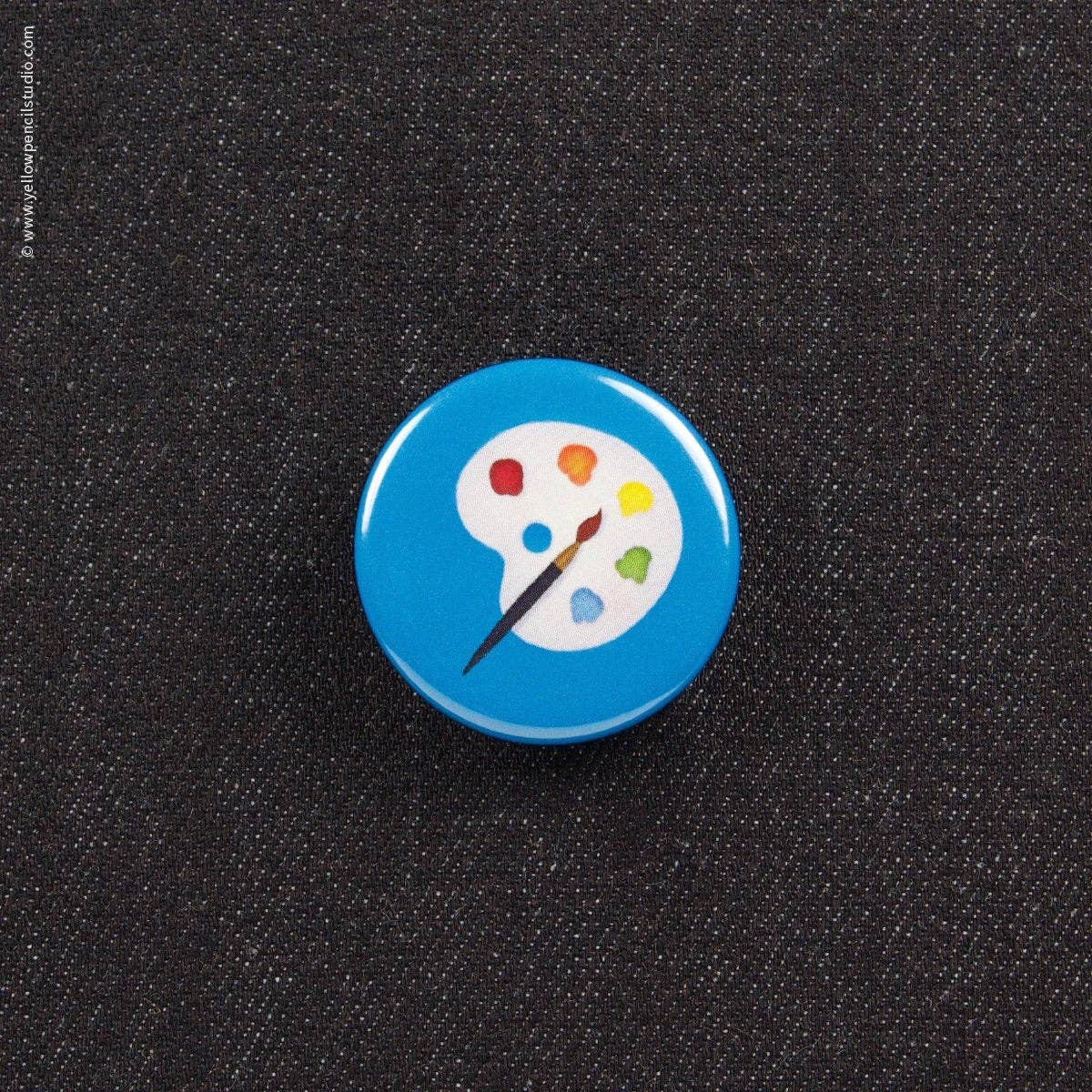 Inkello Letterpress - Artist Palette Button (#6000): Orange