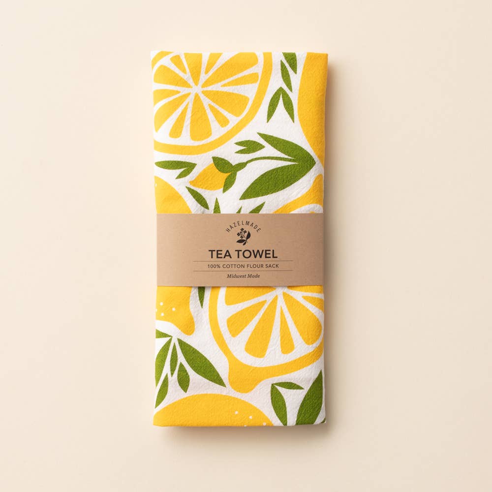 HAZELMADE® Tea Towels + Gifts - Lemon Tea Towel | Kitchen Decor