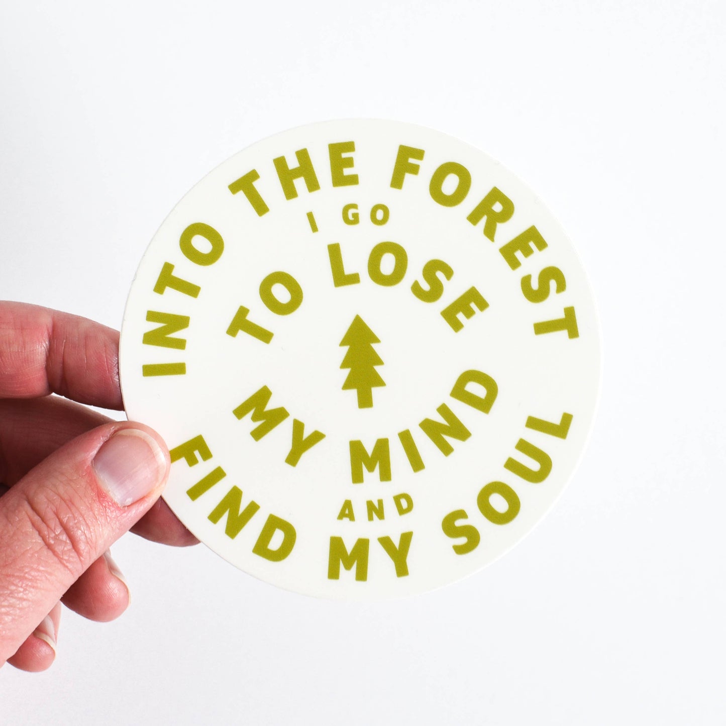 Endless August Supply Co. - Into The Forest Vinyl Sticker - light green