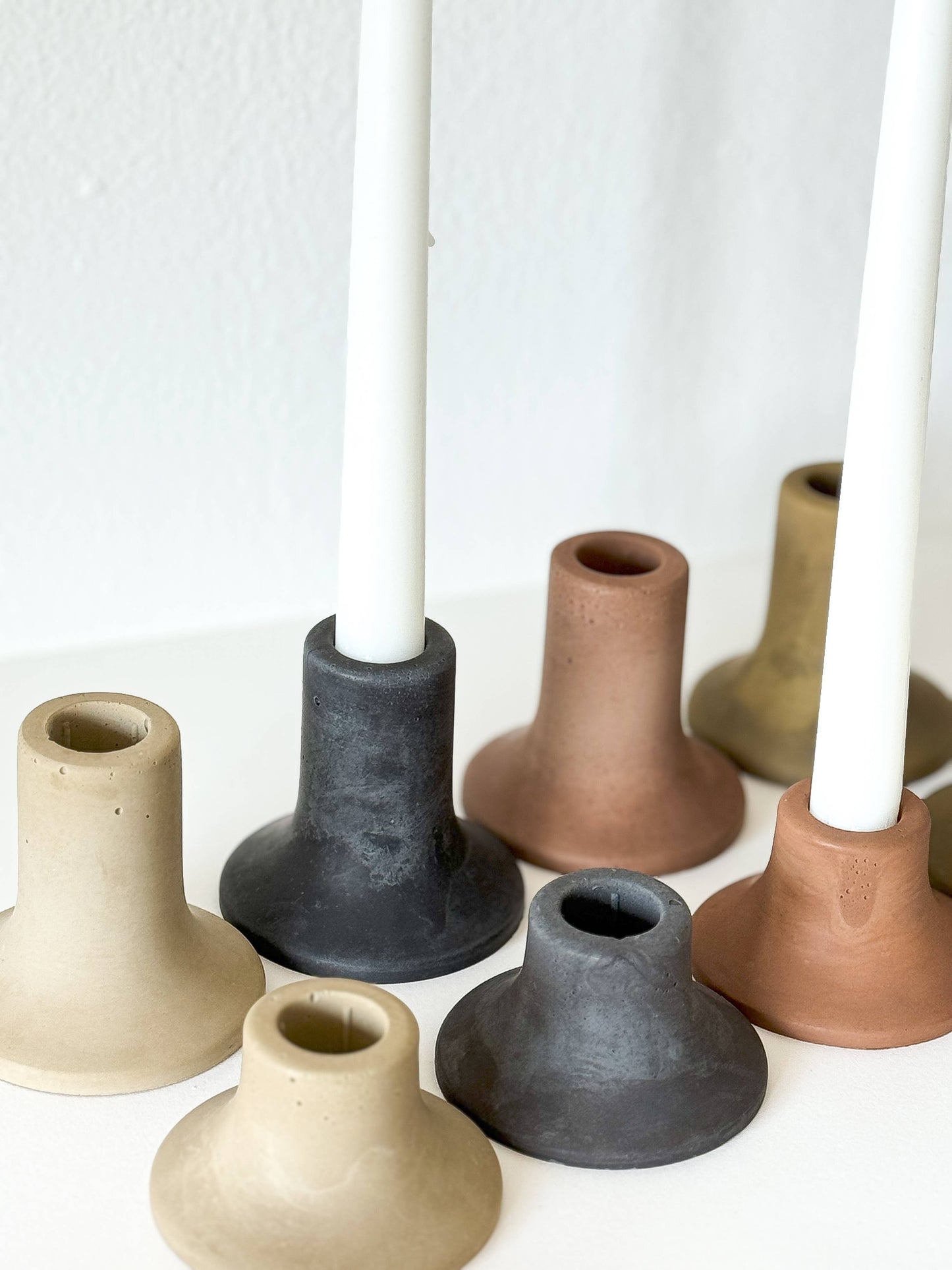 Sunday Nomad - Mina Short Taper Candle Holder | Candlestick Holder: OAT