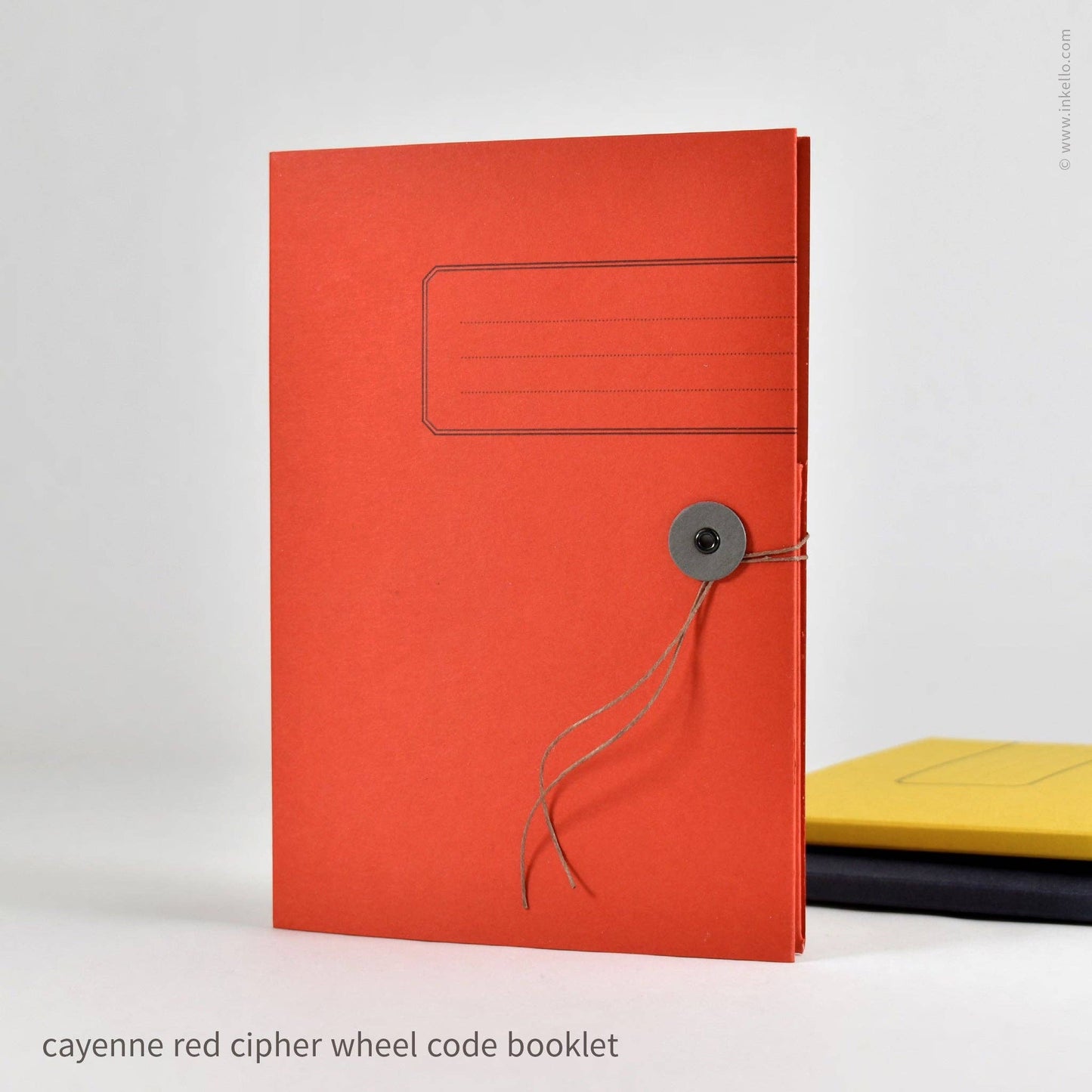Inkello Letterpress - Cipher Wheel Code Booklet (#574): Deep Navy