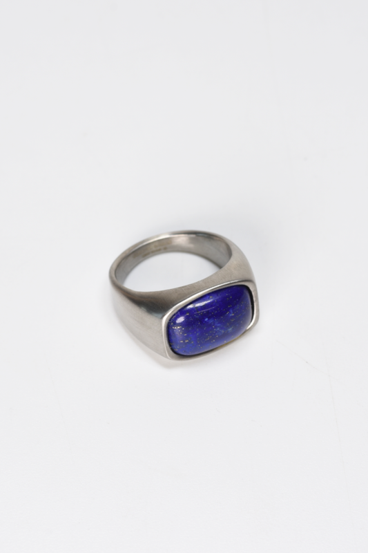 Curated Basics - Lapis Signet Ring: 8