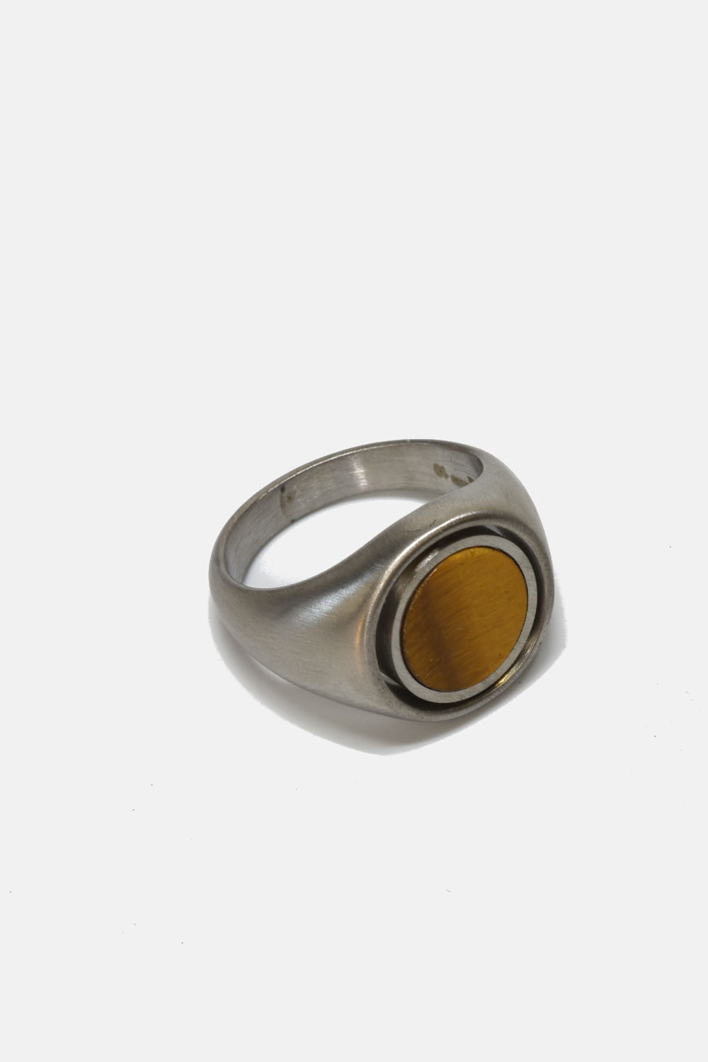 Curated Basics - Reversible Tiger Eyes // Onyx Men Ring: 8