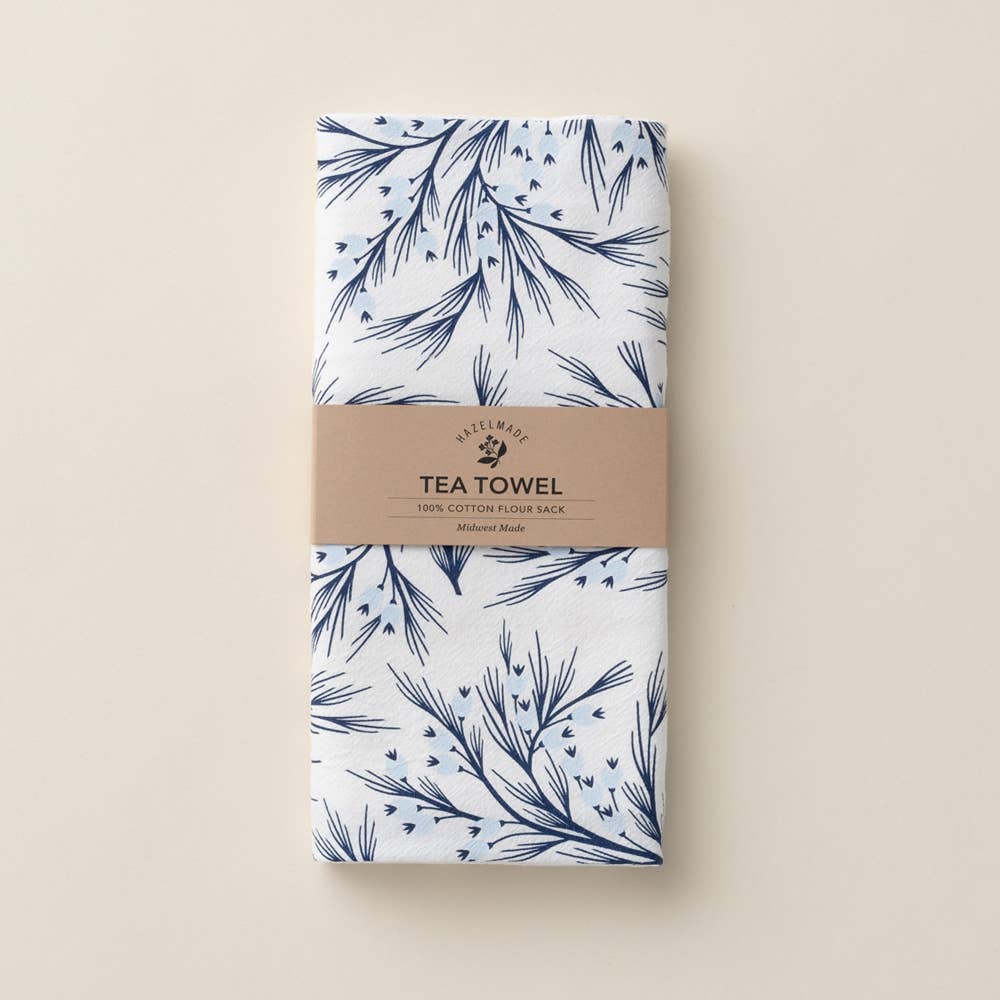 HAZELMADE® Tea Towels + Gifts - Winter Branch Tea Towel | Kitchen Decor | Holiday