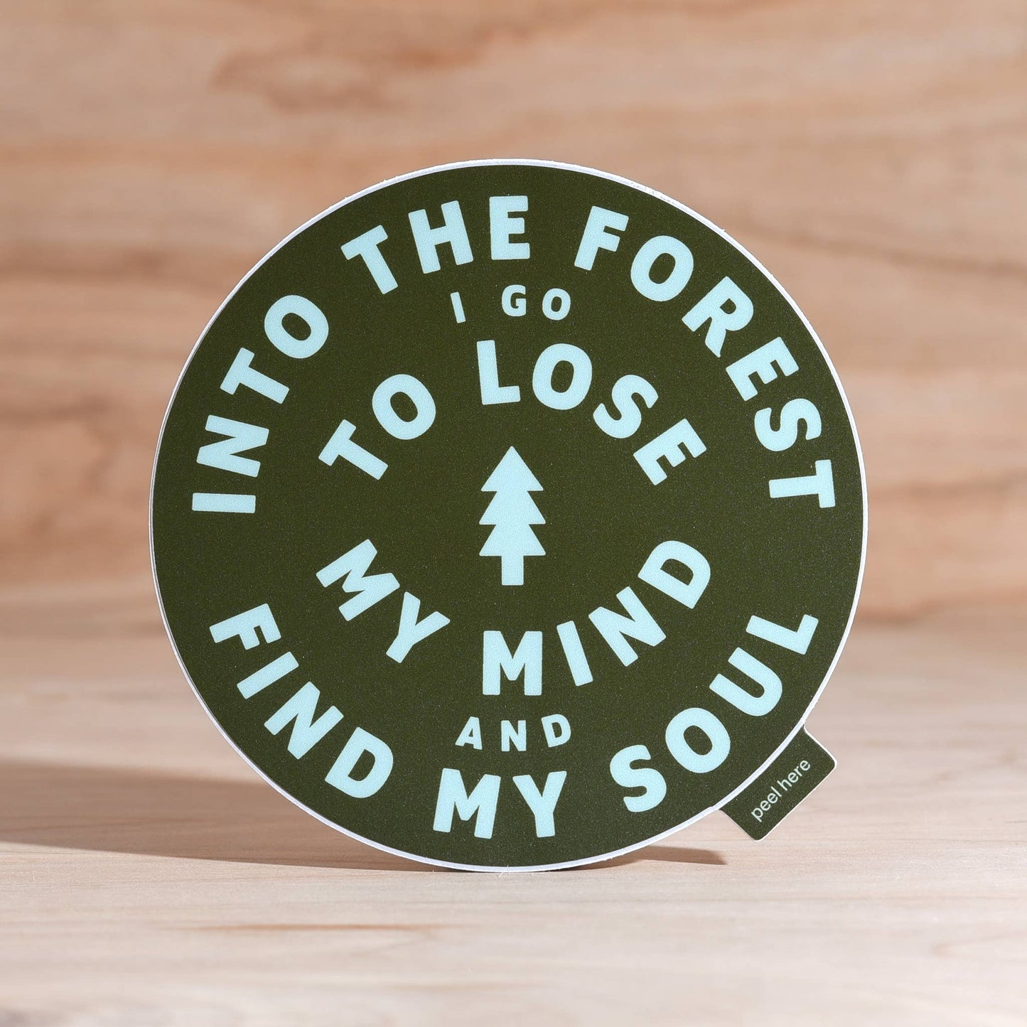 Endless August Supply Co. - Into The Forest Large Vinyl Sticker - moss: Sticker Only