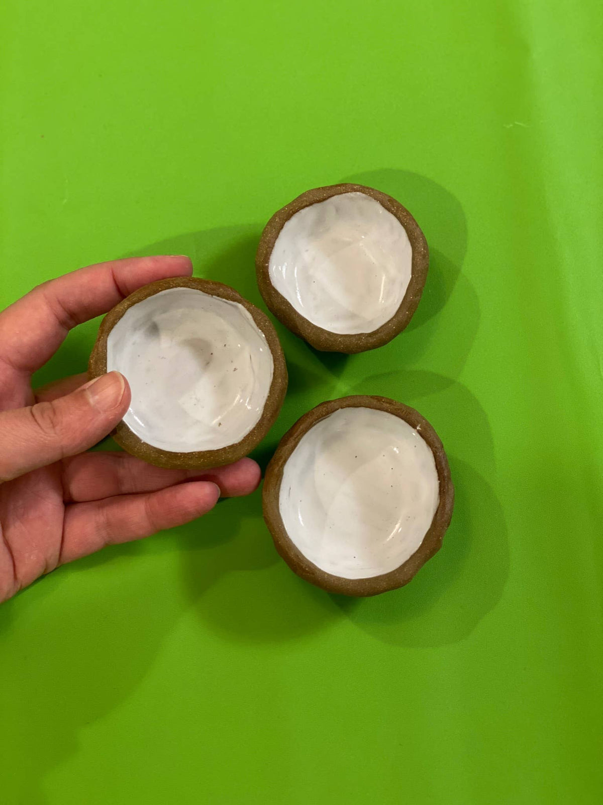 Busy Hands Studio - Large Handmade Paint Mixing Dishes or Condiment Dishes