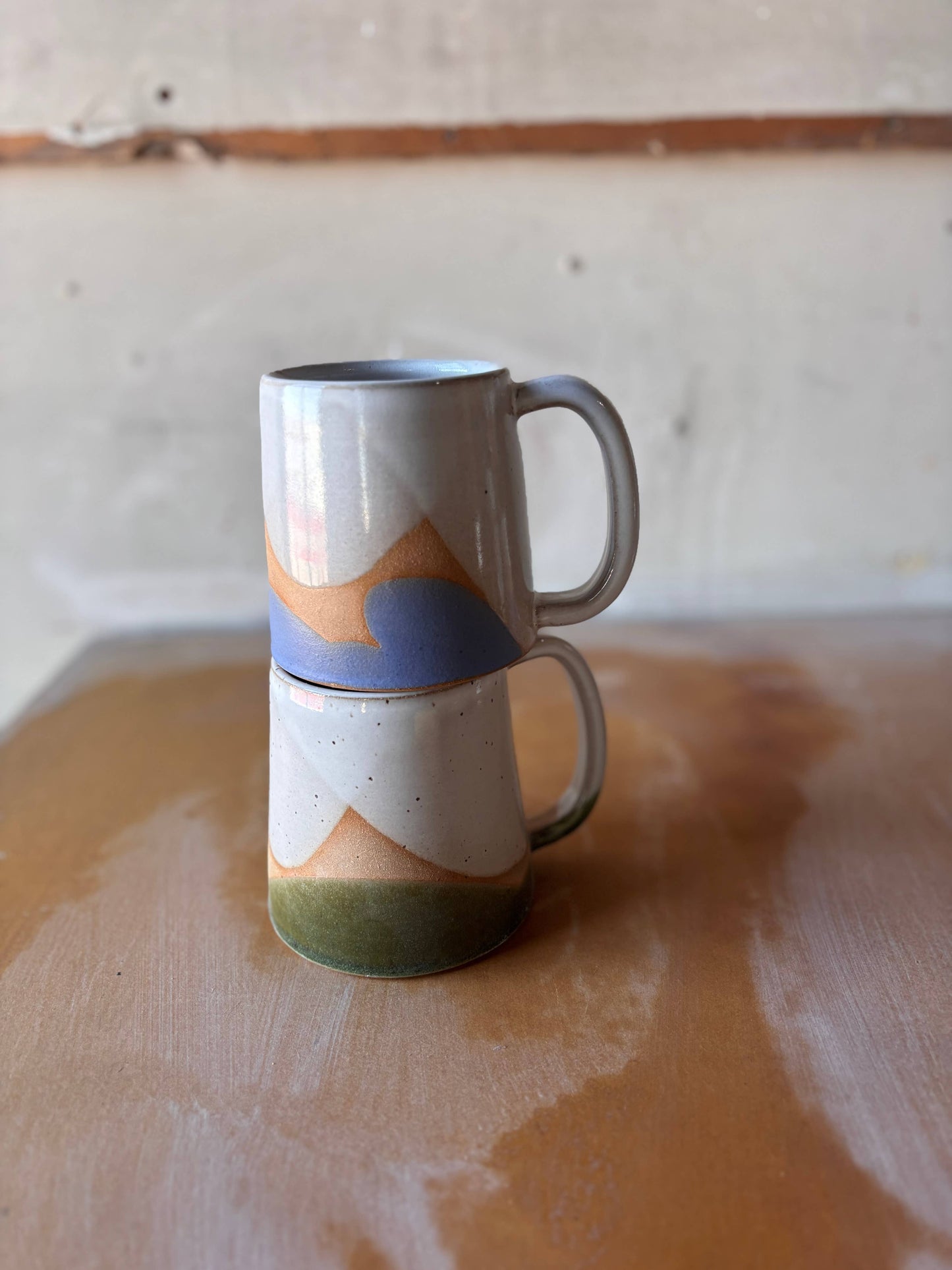 ROB Ceramics - Horizon Mug- Handmade Ceramic: Coast (Blue)