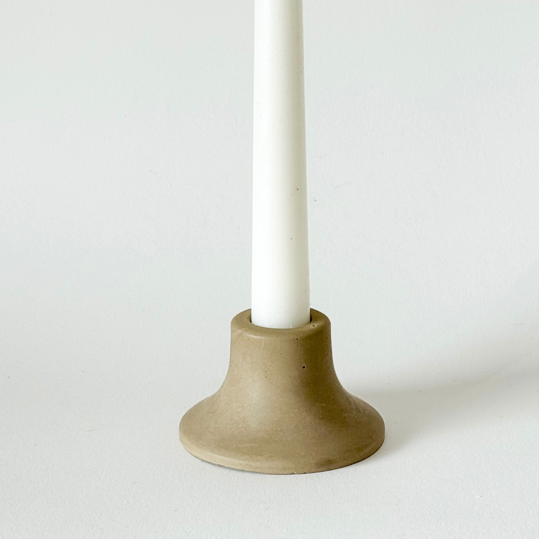 Sunday Nomad - Mina Short Taper Candle Holder | Candlestick Holder: SADDLE