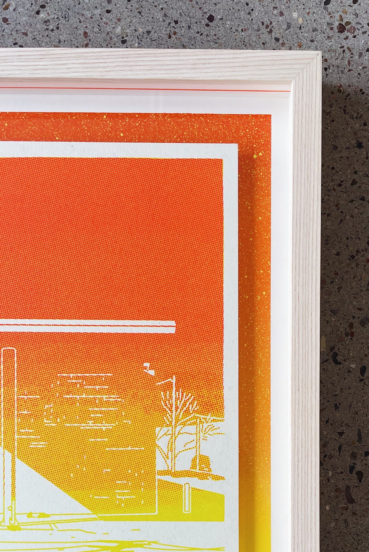 Orange Car Wash - 1st edition framed