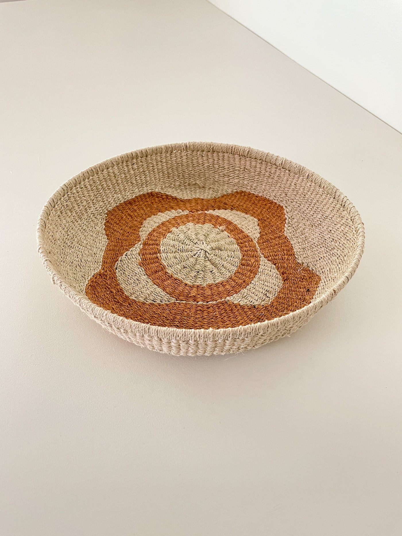 Natalia Romero Design - Small Chaguar basket Thread V4 (Natural - Orange)