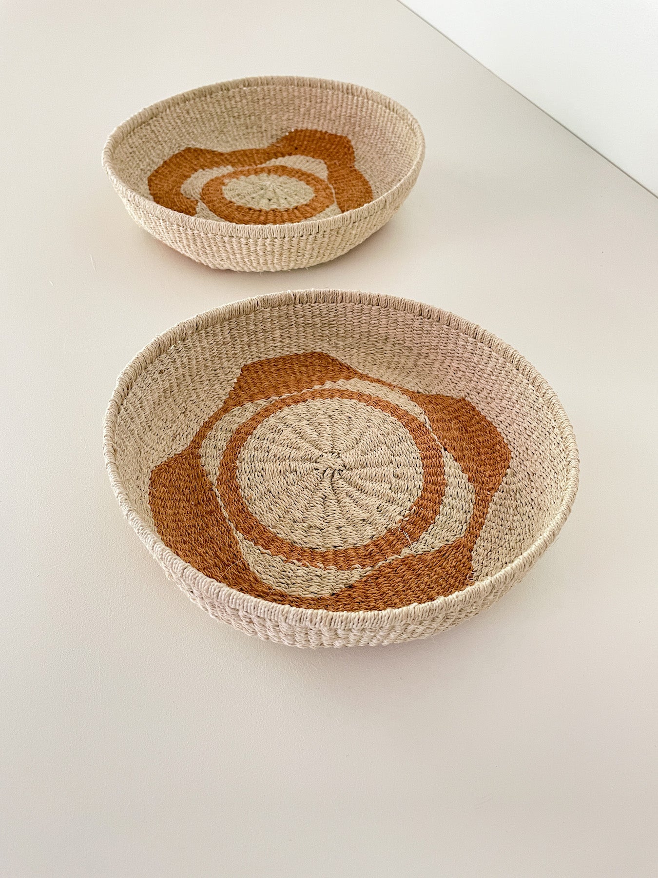 Natalia Romero Design - Small Chaguar basket Thread V4 (Natural - Orange)