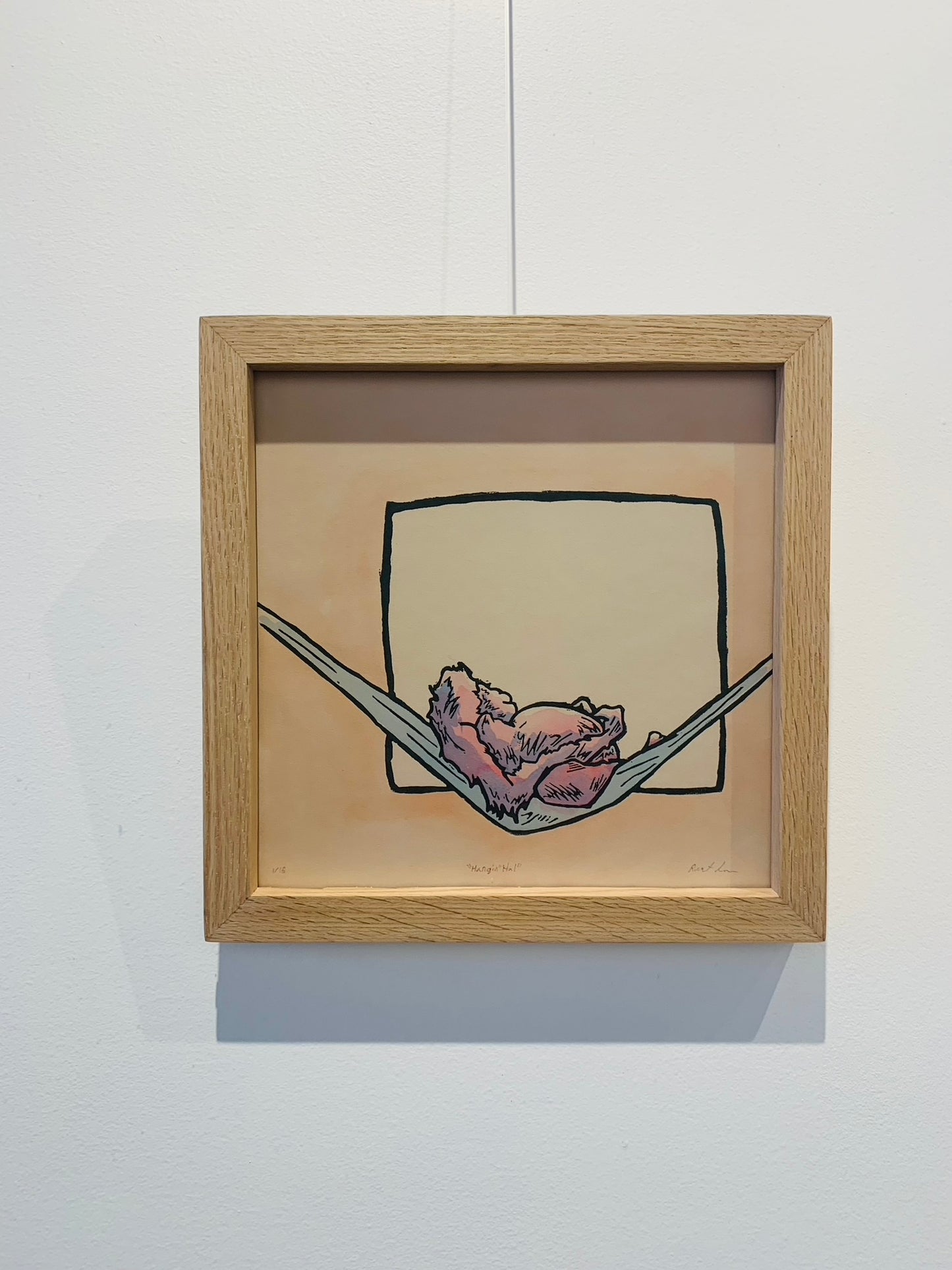 "Hangin' Hal" Framed print