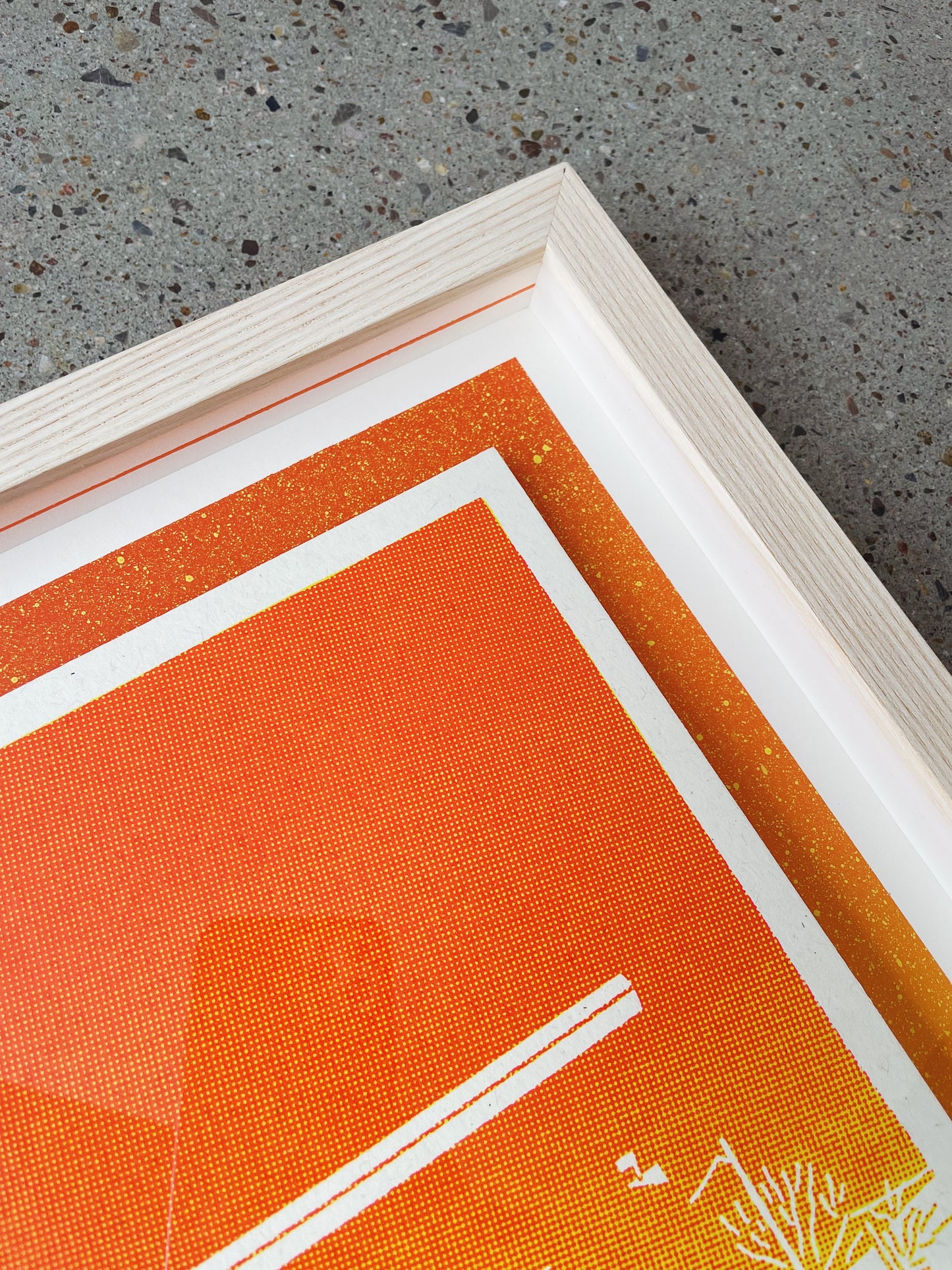 Orange Car Wash - 1st edition framed