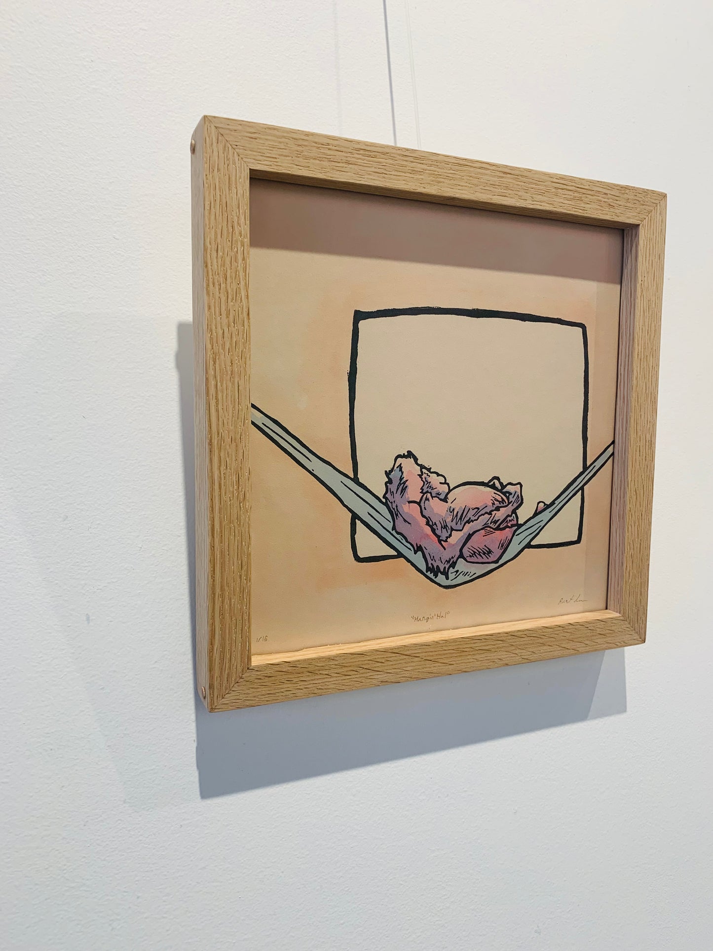 "Hangin' Hal" Framed print