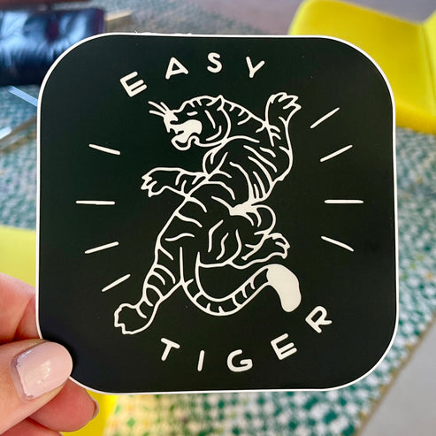 Easy Tiger Sticker - Caroline Clark