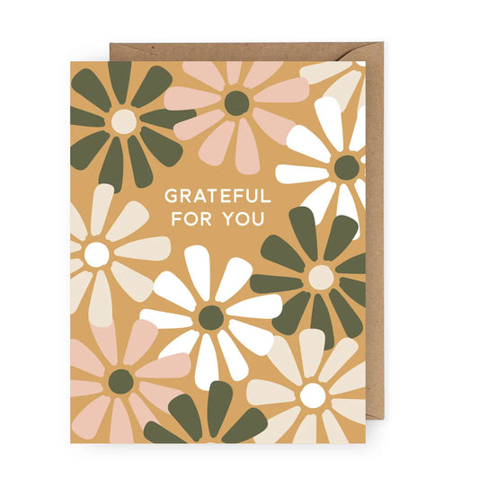 The Anastasia Co - Grateful For You Flower Greeting Card