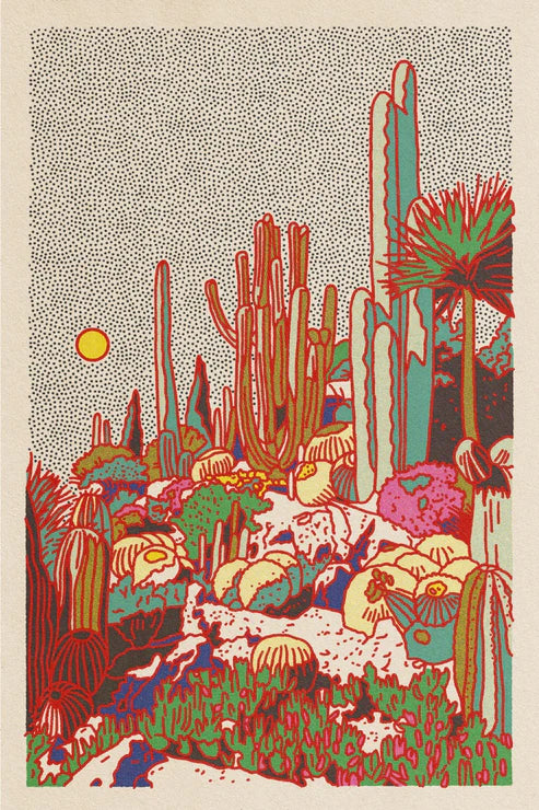 Cactus Planet Art Print #2 - Caroline Clark