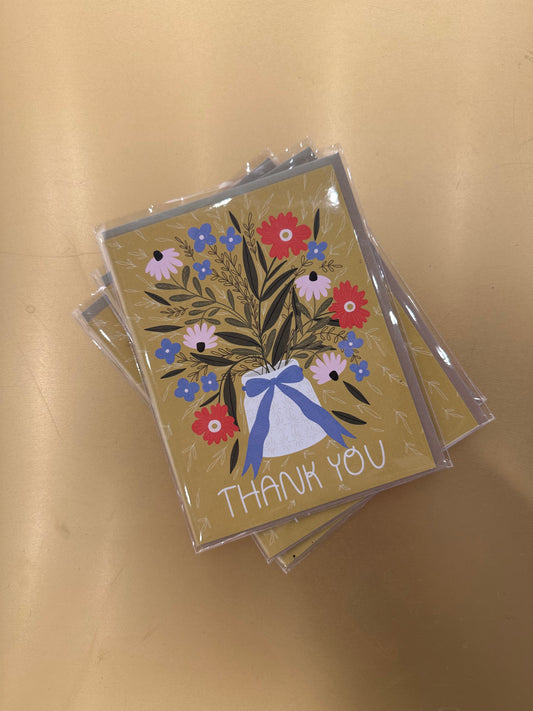 Gingiber - Flower Vase Thank You Card