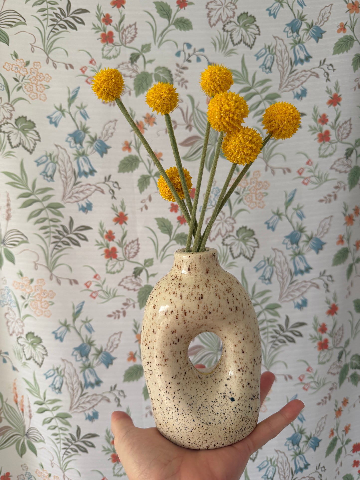 Kintsugi Speckled Channel Vase- Jacquie's Clay