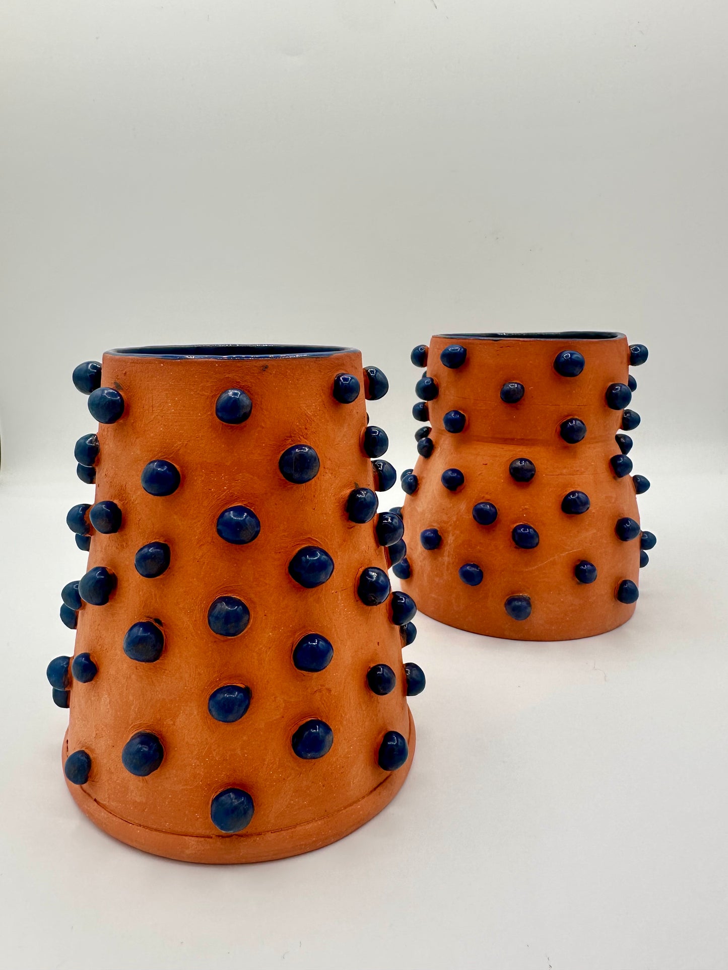 Toots Ceramics - Terra Cotta/Indigo Vase 1