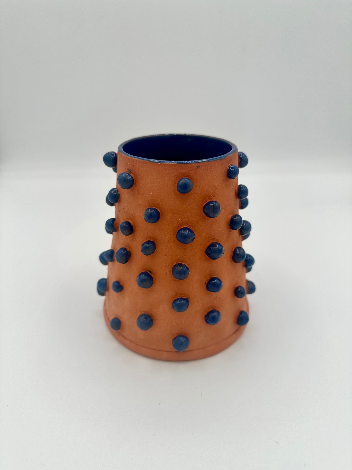 Toots Ceramics - Terra Cotta/Indigo Vase 1