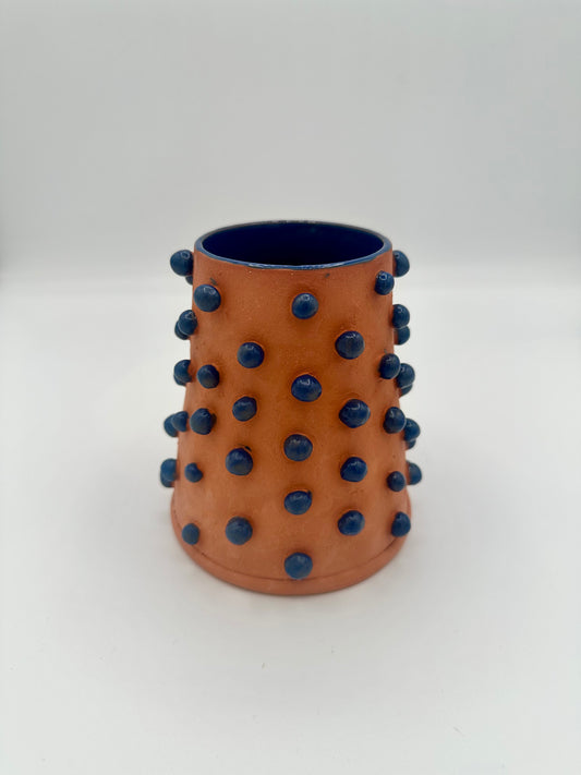 Toots Ceramics - Terra Cotta/Indigo Vase 1