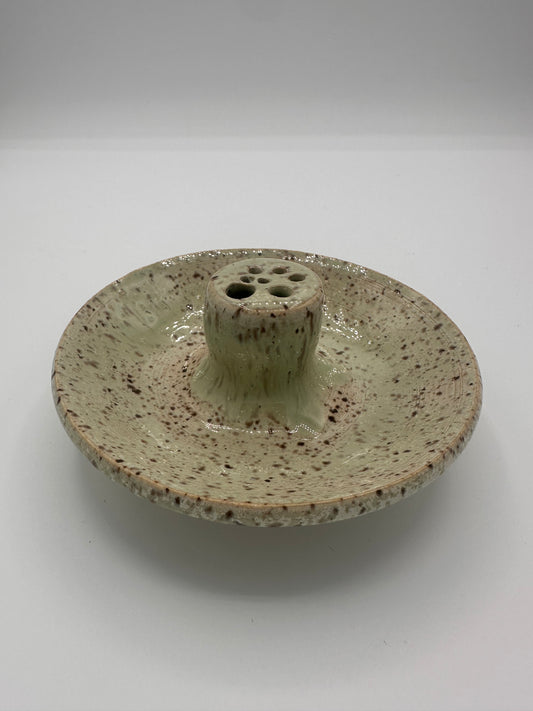 Jacquie's Clay - Jade Ceramic Frog Incense Holder