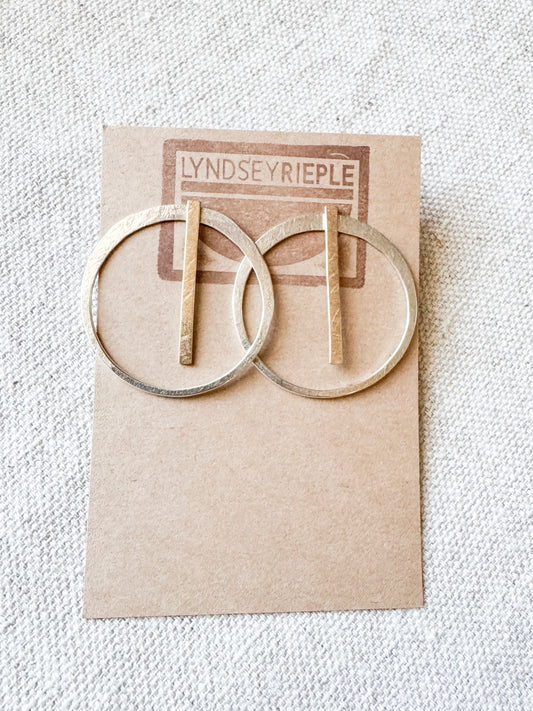 Lyndsey Rieple - Modular Hoops Brass/Sterling Silver
