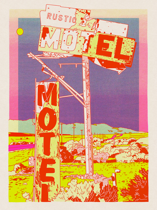 Motel Motel - 1st edition framed