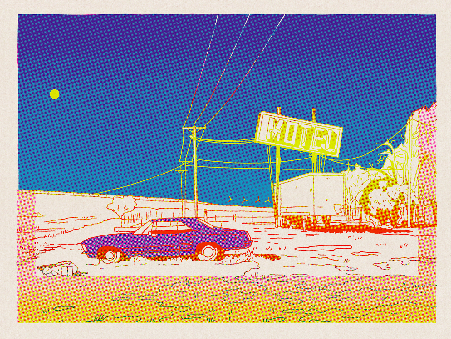 Muscle Car Motel Prints