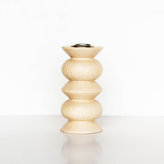 Totem Wooden Candle Holder - Medium No. 5