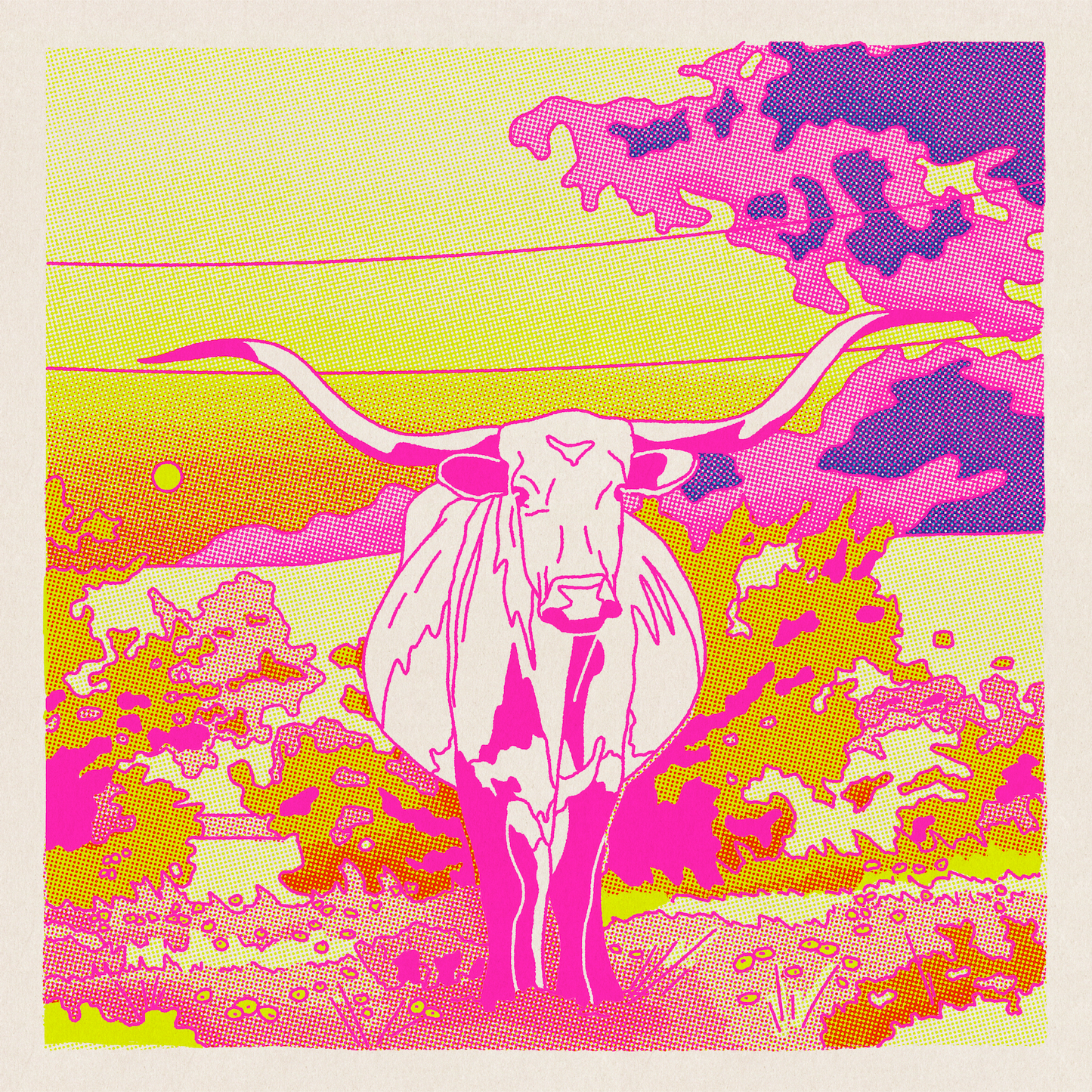 Pink Steer Prints