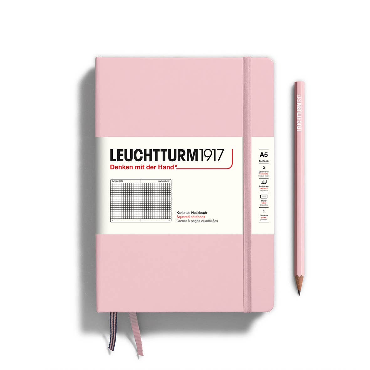 LEUCHTTURM1917 - Notebooks - Medium (A5): Navy / Hardcover / Ruled