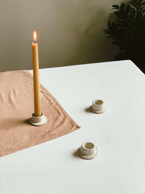 Innerspacism - Ceramic Desert Sand Candlestick Holder