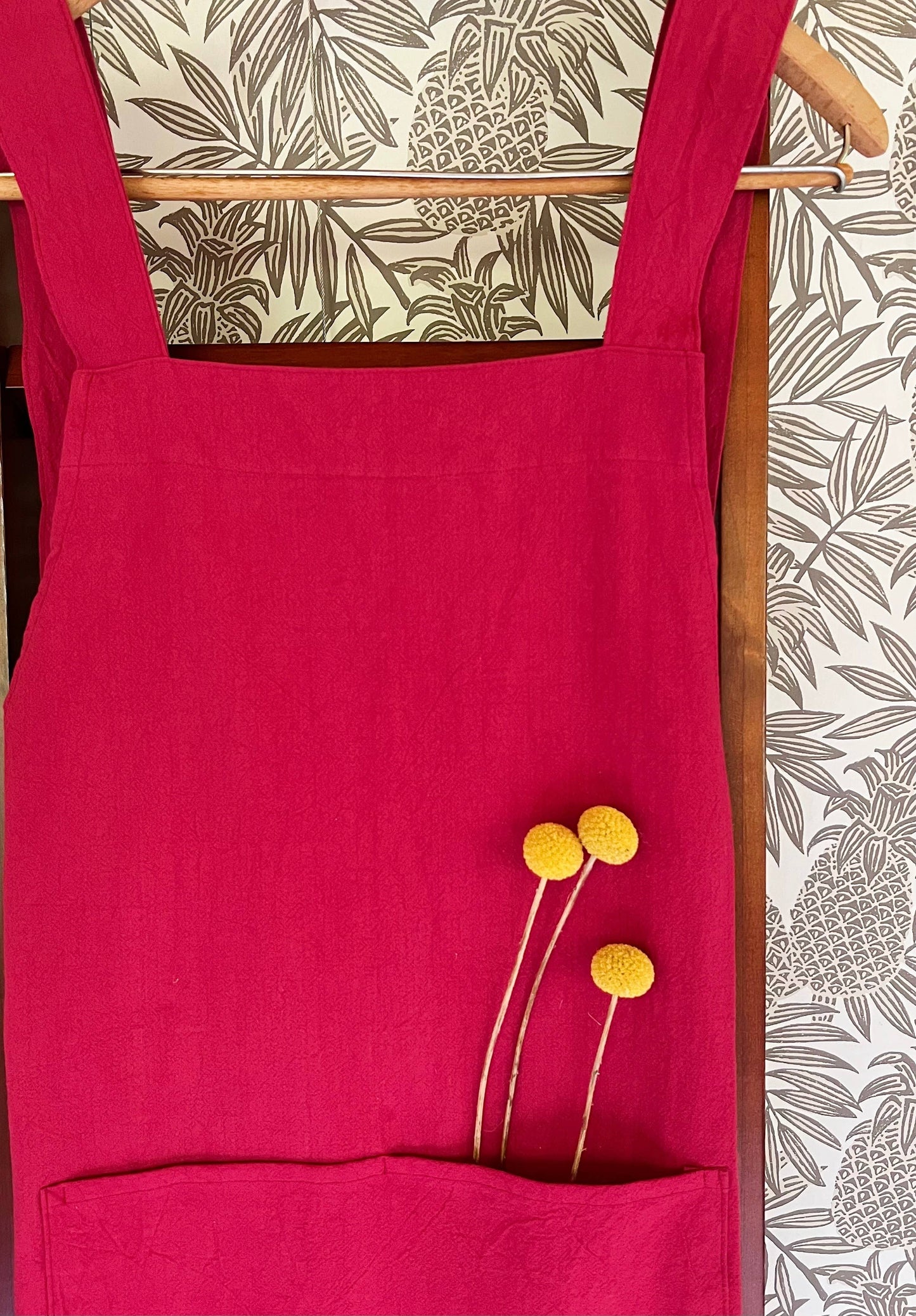 Cate Paper Co. - Cross Back Apron: Pine Green