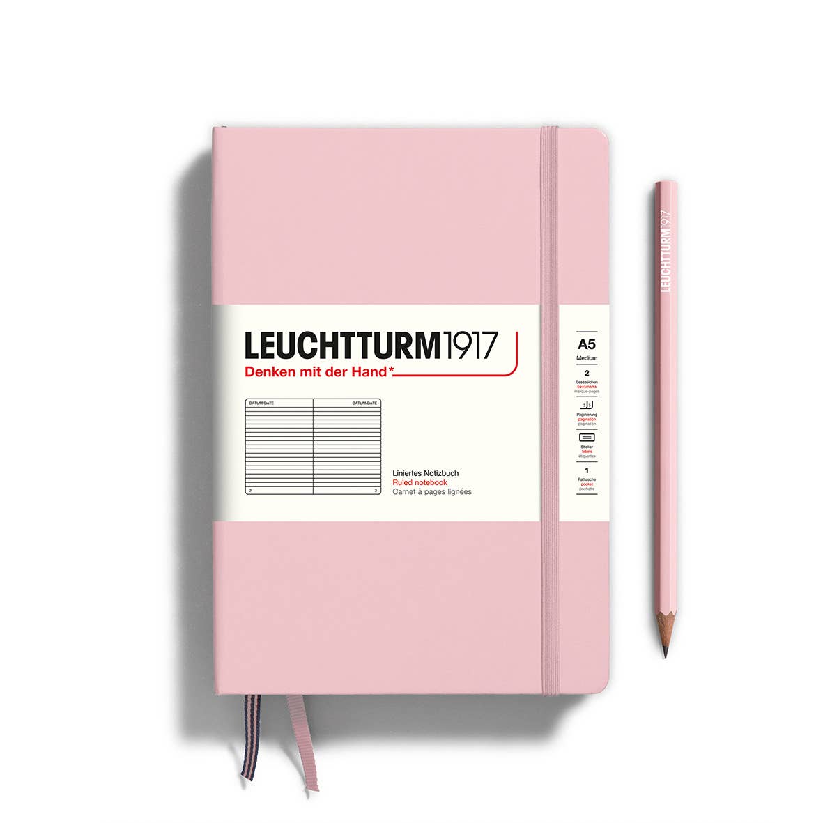 LEUCHTTURM1917 - Notebooks - Medium (A5): Black / Hardcover / Dotted