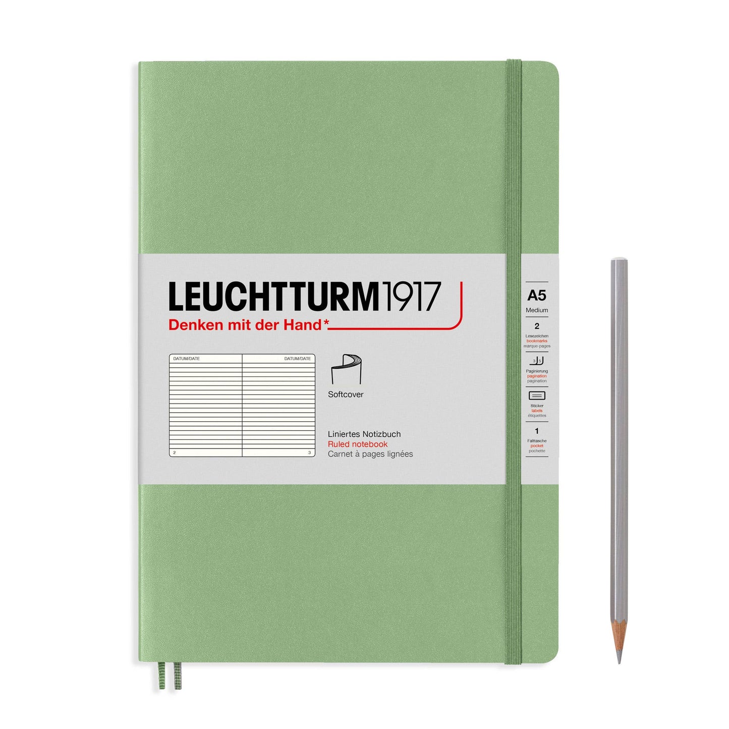 LEUCHTTURM1917 - Notebooks - Medium (A5): Navy / Hardcover / Ruled