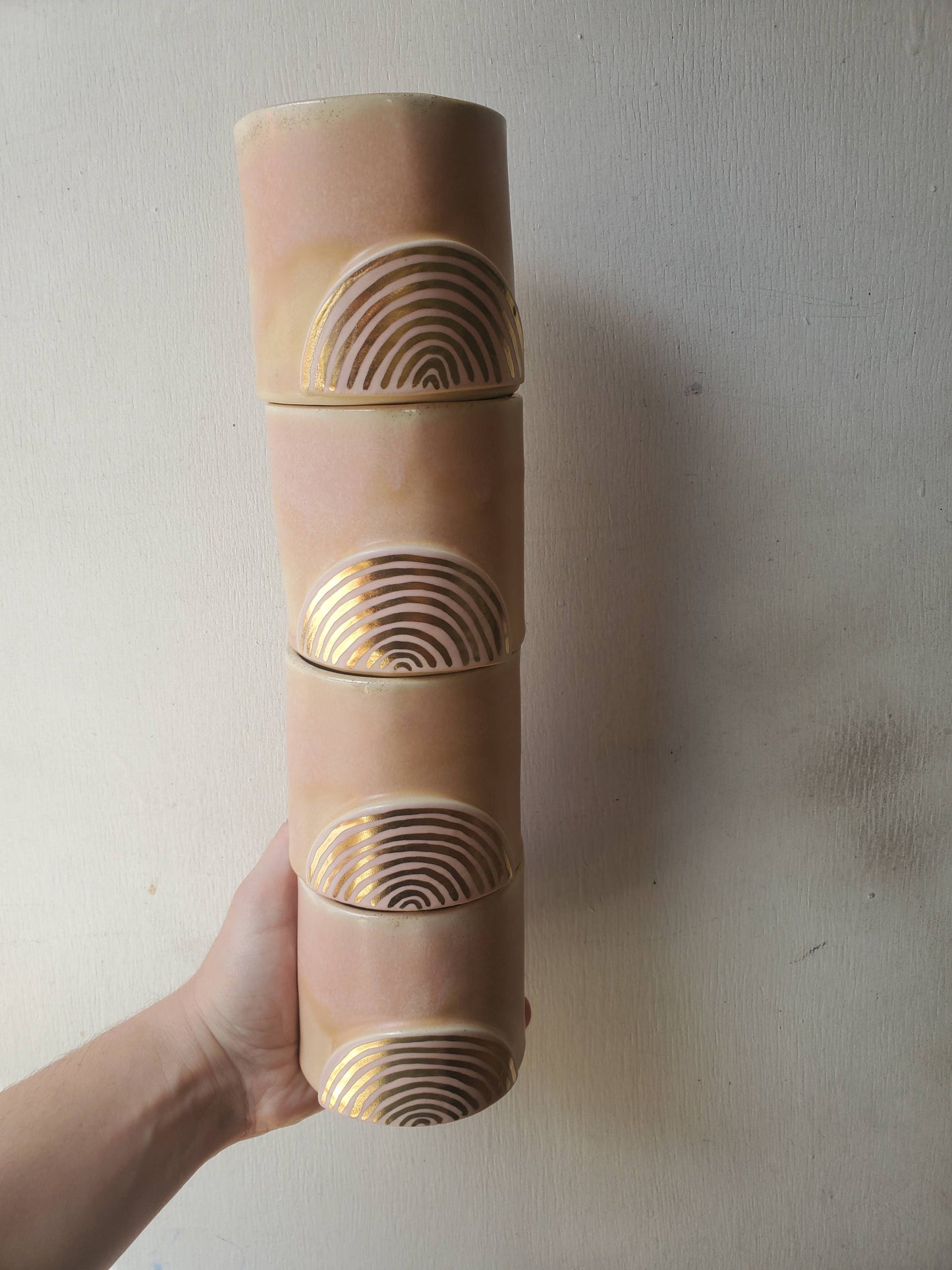 CURIOUS CLAY - Golden Rainbow Tumbler
