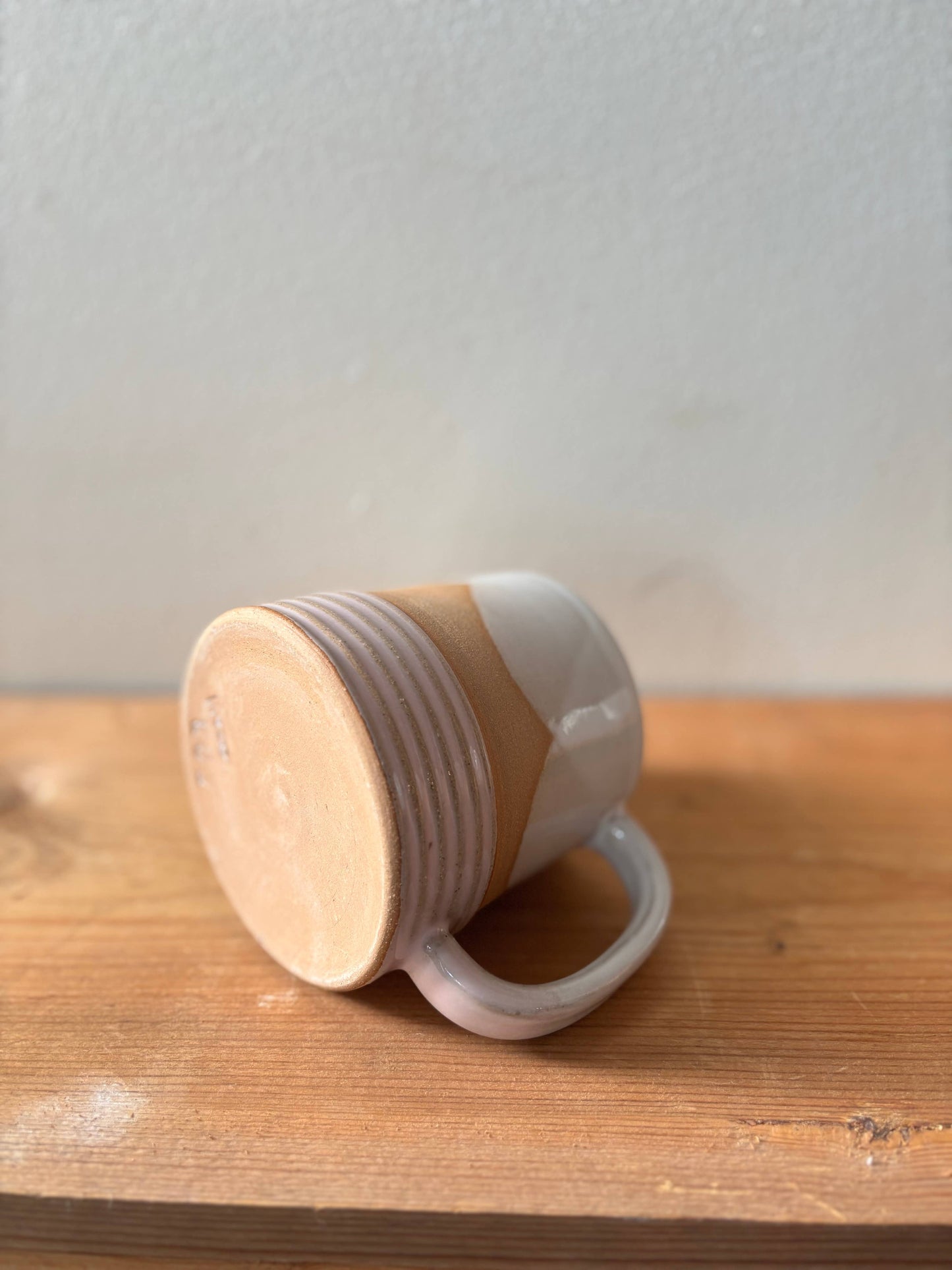 ROB Ceramics - Earth Lines Mug - Handmade Ceramic: Orange