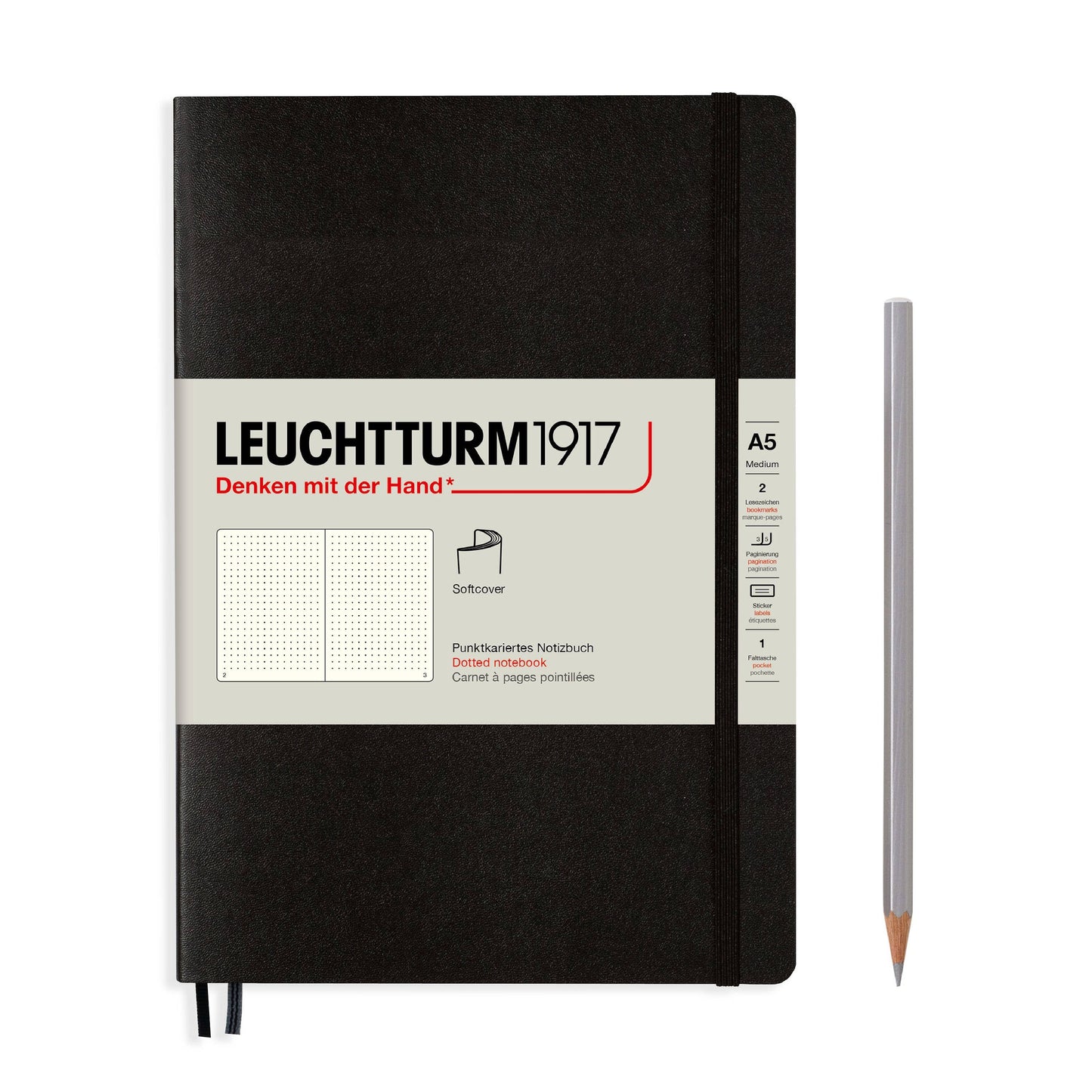 LEUCHTTURM1917 - Notebooks - Medium (A5): Navy / Hardcover / Ruled